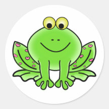 Kikker met Harten Stickers