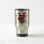 Kit de tambour de 5 morceaux - rouge - tasse de vo