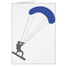 Kiteboarder Carte De Vœux