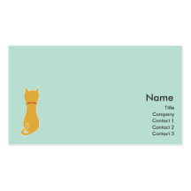 Kitty - affaires modèle de carte de visite