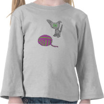 Kitty contre la boule de fil t-shirt