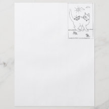 Kitty et dessin au trait de papillon prospectus