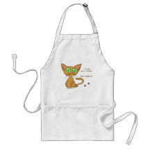 Kitty mignon a mangé votre biscuit tablier