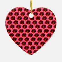 Klantgerichte Rozen Kerst Ornament
