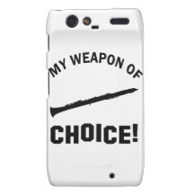Klarinet mijn wapen van keus motorola droid RAZR hoesjes