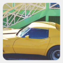 Klassiek Korvet Stingray. Sticker