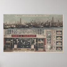 Klaxon de distributeur automatique et carré New Yo Posters