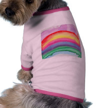 (kleine) regenboog tshirt voor honden