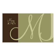 Kleuren van het Visitekaartje van het Monogram van