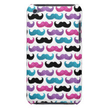 Kleurrijk bling snorpatroon (Faux schittert) Barely There iPod Hoesje