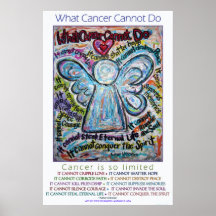 Kleurrijk Welke Cancer Cannot Do Angel Druk van he Afdruk