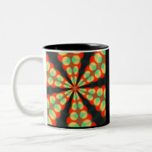 kleurrijke caleidoscooplichten koffie bekers