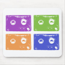 Kleurrijke cassettes! muis mat