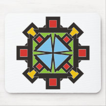 kleurrijke geometrisch muis mat