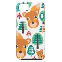 Kleurrijke kinder het patrooniphone 5 van de vosbo iPhone 5 hoesje