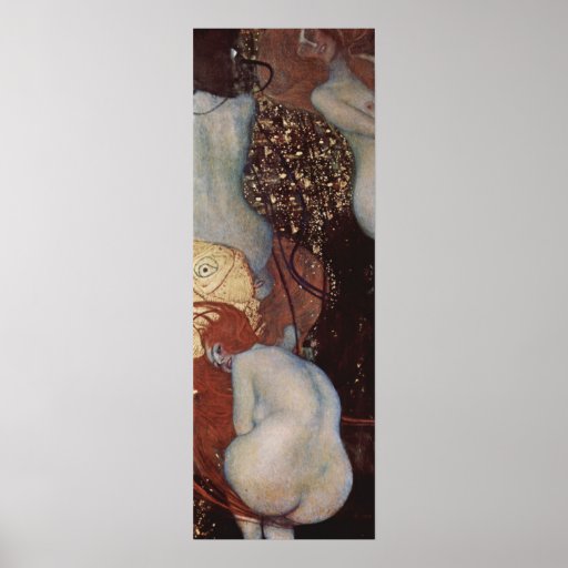 Klimt, affiche de poisson rouge de Gustav