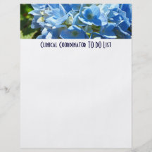 Klinische Coördinator om lListdocument Hydrangea h Fullcolor Folder