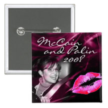Knoop van de Lip van Palin van Sarah de Roze Speld Buttons