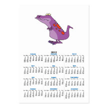 knorrige de dinosauruscartoon van Dino Visitekaart Sjablonen