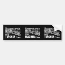 Koel de Moderne Leraren van de Pret: De grootste W Bumpersticker