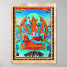 Koel het oosterse tibetan tattoo van thangkaMarici Plaat