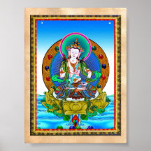 Koel het oosterse tibetan tattoo van thangkaVajras Print