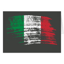 Koel Italiaans vlagontwerp Wenskaart