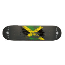 Koel Jamaicaans vlagontwerp Skateboard