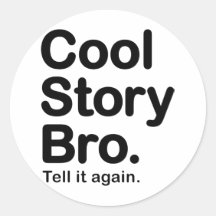 Koel Verhaal Bro. Sticker