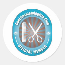 Koele Club Cosmetologists Ronde Stickers