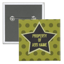 Koele Jongen "Bezit van" de Knoop van het Kamp buttons