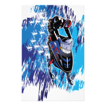 Koele Snowmobiler Gpersonaliseerd Briefpapier