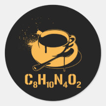 Koffie C8H10N4O2 Sticker
