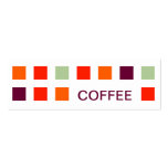 KOFFIE (mod.vierkanten) Visitekaartjes Sjabloon
