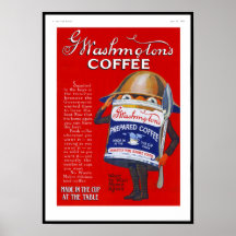 Koffie van de Reclame 1919 van het poster de Vinta