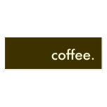 koffie visitekaartjes