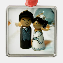 Kokeshi épousant II Décoration Pour Sapin De Noël