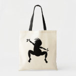 Kokopelli de danse noir sacs en toile