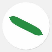 Komkommer Ronde Stickers