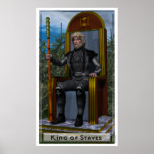 Koning van het Poster van Staven