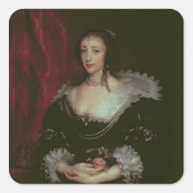 Koningin Henrietta Maria Vierkant Sticker