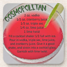 KOSMOPOLITISCHE COCKTAIL BIER ONDERZETTER
