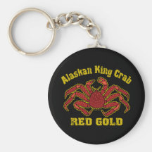 Krab de van Alaska Keychain van de Koning Sleutel Hangers
