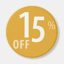 Krachtige 15% VAN het Teken van de VERKOOP - Magne