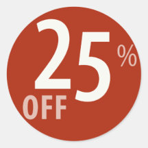 Krachtige 25% VAN het Teken van de VERKOOP - Stick