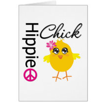 Kuiken 3 van de hippie wenskaarten