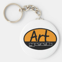 kunst geek sleutel hanger