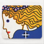 Kunst Mousepad: Kunstschau Wien door Loffler Muis Mat