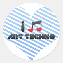 Kunst Techno Sticker