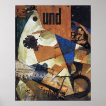 Kurt Schwitters, Das Undbild, 1919-druk-super SIZ Poster